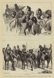 Royal Review of the Troops from Egypt, the Indian Soldiers on the Horse Guards Parade od Sydney Prior Hall