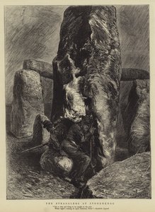 Stragglers ve Stonehenge od Sydney Prior Hall