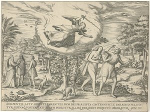 Vyhnání z ráje od Symon Novelanus (attributed to)