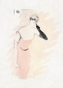 Yvette Guilbert v roli Columbíny a Pierrota (1894)