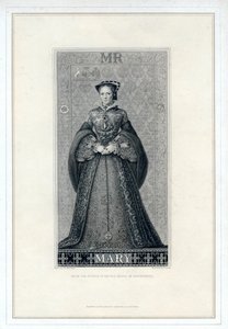 Anglická královna Marie I., 19. století.