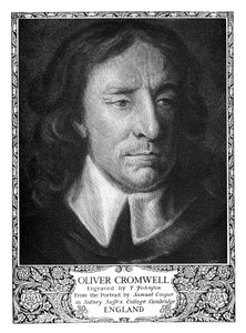 Oliver Cromwell 1599-1658, lord protektor Anglie, 1899. od T. Johnson