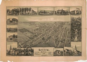 Pohled na Lititz a Warwick, Lancaster County, PA: 1887 od T. M. Fowler