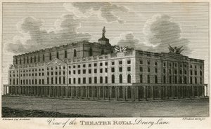 Pohled na Theatre Royal, Drury Lane, Londýn