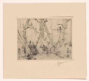 výhled na les od T. Sterrenburg (signed by artist)