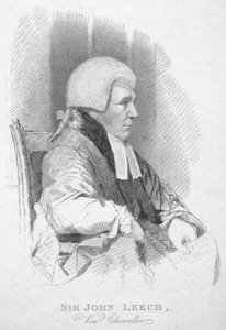 Sir John Leech, vicekancléř, c1820.