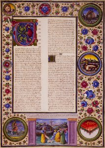 Incipit z Knihy Joel, z II. dílu Bible z Borso d
