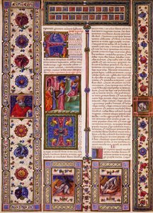 Incipit z Knihy Nahum, z II. dílu Bible z Borso d
