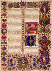 Incipit z první Knihy králů, z I. dílu Bible z Borso d