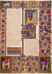 Incipit z první knihy Samuelovy, z I. dílu Bible z Borso d