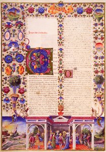 Kniha Kazatel, z I. dílu Bible z Borso d