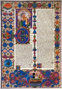 Kniha Exodus, z prvního dílu Bible Borso d