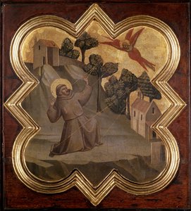 Život svatého Františka: sv. přijímá stigmata - Freska od Taddeo Gaddi