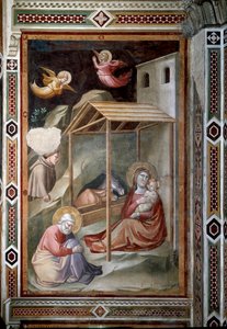 Život Panny Marie: Narození Páně (freska, kolem roku 1327)