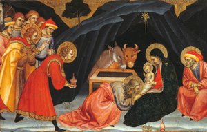 Klanění tří králů, Taddeo di Bartolo (asi 1363-1422) od Taddeo di Bartolo