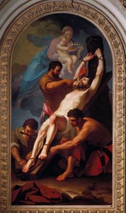 Mučedník apoštola svatého Bartoloměje (obraz od Taddeusz (1727 1793) Kuntze