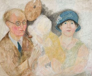 Portrét malíře s rodinou (M. Gromaire) od Tadeusz Makowski