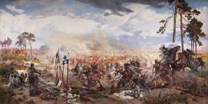 Bitva u Grunwaldu, 1910 od Tadeusz Popiel
