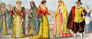 Italské šaty ze 17. století od Tancredi Scarpelli