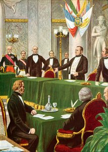 Cavour na pařížském kongresu, 1856 od Tancredi Scarpelli