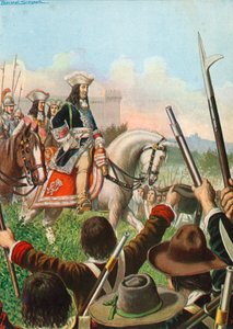 Vyhlášení války mezi Piemontem a Francií bylo přijato s radostí poddanými Viktora Amadea od Tancredi Scarpelli