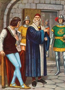 Doge Francesco Foscari říká svému synovi, aby poslouchal rozkazy Republiky od Tancredi Scarpelli