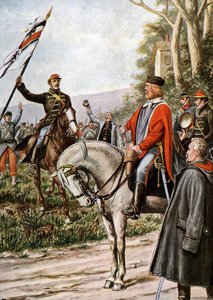 Francouzsko-pruská válka 1870: Italský patriot Giuseppe Garibaldi během bitev o Dijon od Tancredi Scarpelli