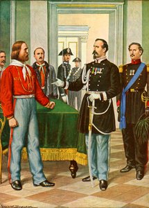 Garibaldi a generál La Marmora od Tancredi Scarpelli
