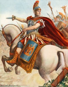 Lucius Cornelius Scipio v bitvě u Magnesia od Tancredi Scarpelli