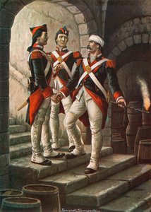 Pietro Micca při obléhání Turína, 1706 od Tancredi Scarpelli