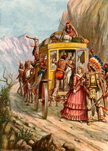 Rudí indiáni zaútočí na vůz od Tancredi Scarpelli