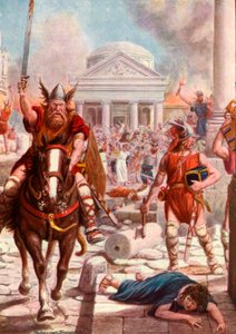 Řím napaden barbary od Tancredi Scarpelli