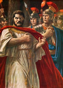 Císař Caracalla, kterého zabije Julius Martialis od Tancredi Scarpelli