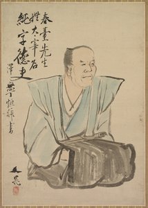 Imaginární portrét Shundai Dazai, pozdní 1700-1800. od Tani Bunch