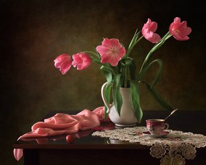 Elegantní růžové tulipány od Tatyana Skorokhod
