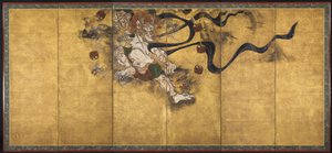 Bůh hromu Raijin, polovina 1600.