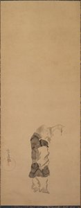 Kenshu, mnich s krevetami, c. 1600-1640.