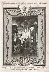 Velký požár Londýna, 1666 c1783 od Taylor