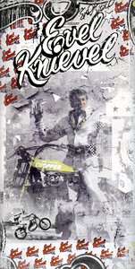 Evel Knievel, 2015 (koláž na plátně) od Teis Albers
