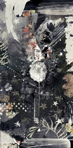 Flowerdrip, 2014 (kombinovaná technika na plátně) od Teis Albers