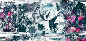 Spiraling, 2017 (koláž na plátně) od Teis Albers