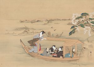 Loď do Yoshiwara, 19. století.