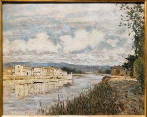 Hranice na Arno od Telemaco Signorini