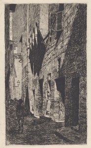 Dům Dante da Castiglione [Dům Dante da Castiglione] od Telemaco Signorini