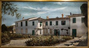 Toskánská vila od Telemaco Signorini