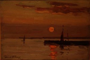 Západ slunce, Concarneau, Bretaň od Terrick Williams