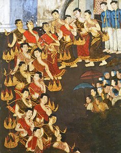 Skupina mladých dívek od Thai School