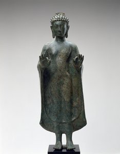 Stojící Buddha, konec 8. století (bronz) od Thai School
