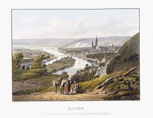 Rouen, při pohledu z Bon-Secours, 1823-1826