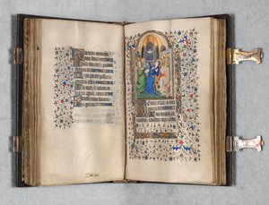 Kniha hodin Použití Paříže: Fol. 108r, Letnice, c. 1420.